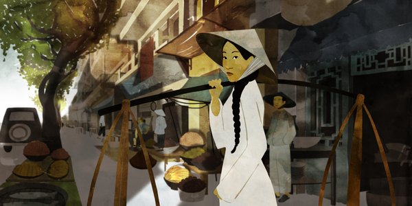 Vietnamienne avec un porte seaux -Sous tes doigts