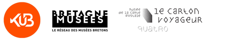 Bandeau carton voyage coed KuB Bretagne Musées logo