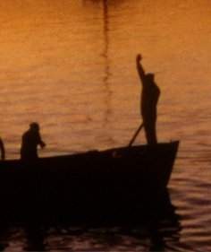 barque coucher de soleil