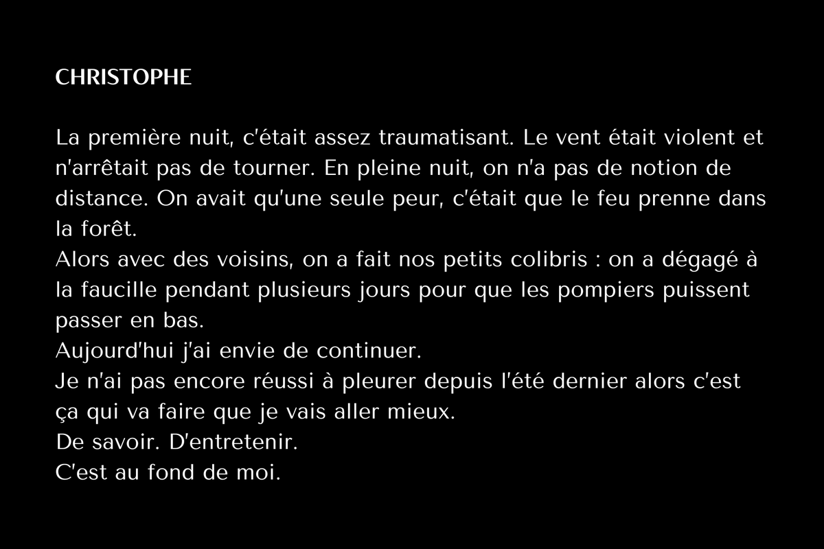 christophe témoignage