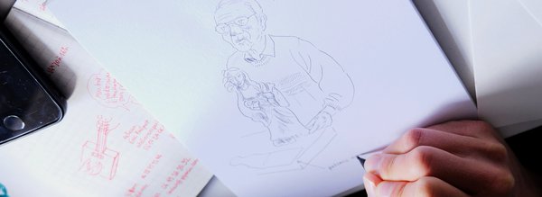 croquis au crayon gris - Hélène - PCC