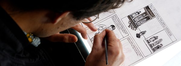 réalisation d'une case de BD Julien PCC