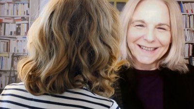 en visio avec Camille Laurens