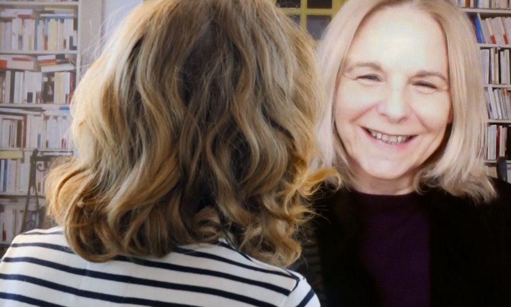 en visio avec Camille Laurens