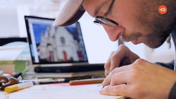 en cours dessin quentin masse