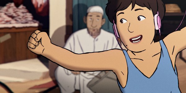 enfant débardeur bleu casque oreilles - Flee