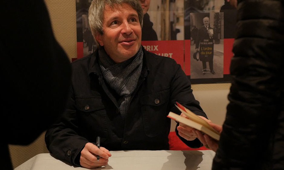 eric vuillard vannes dedicace L'ordre du jour