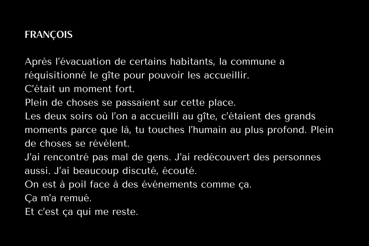 françois témoignage