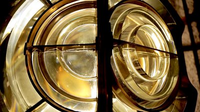 fresnel lentille gros plan