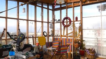 intérieur jardin d&#x27;hiver maison toit Brest