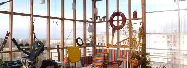 intérieur jardin d'hiver maison toit Brest