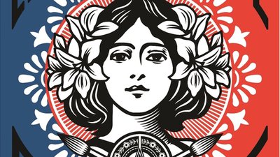 liberté égalité fraternité par Obey
