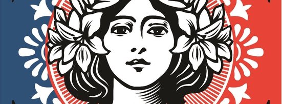 liberté égalité fraternité par Obey
