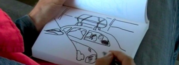 main de Morvandiau dessinant