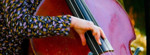 main Hélène Labarrière sur contrebasse
