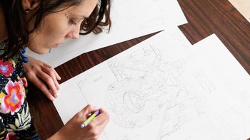 Planche BD en cours Noémie