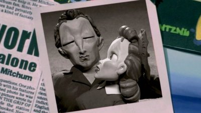 Robert Mitchum polaroid n&b