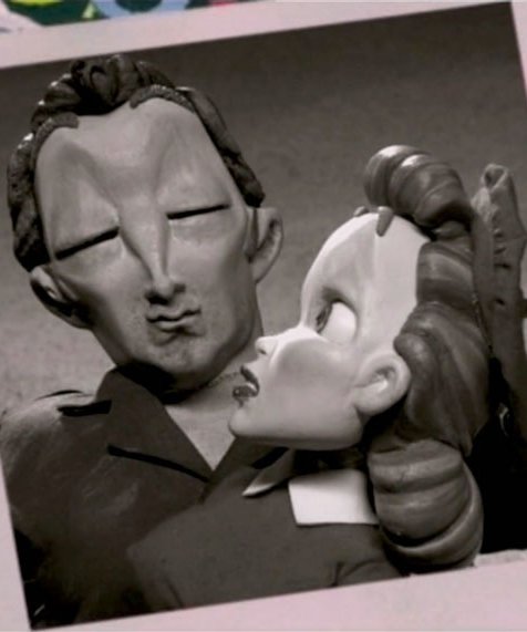 Robert Mitchum polaroid n&b