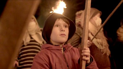 Enfant qui manifeste, Monts d'Arrée