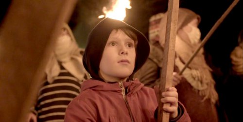Enfant qui manifeste, Monts d'Arrée