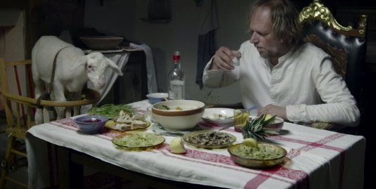 repas entre polonais et sa chèvre - FOG