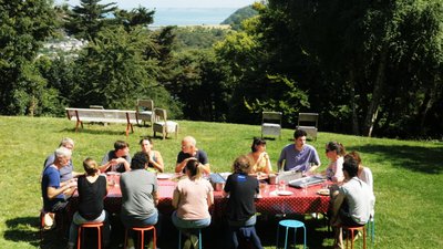 déjuener jardin villa rohannec'h Résidents