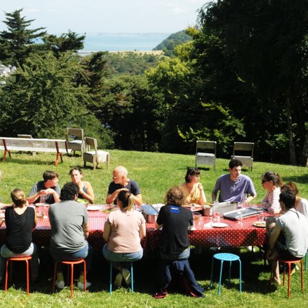 déjuener jardin villa rohannec'h Résidents