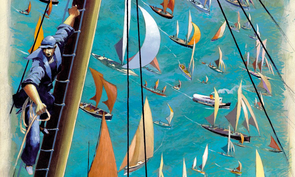 Semaine du golfe - du haut du mat - Flahault