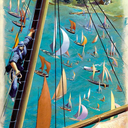 Semaine du golfe - du haut du mat - Flahault