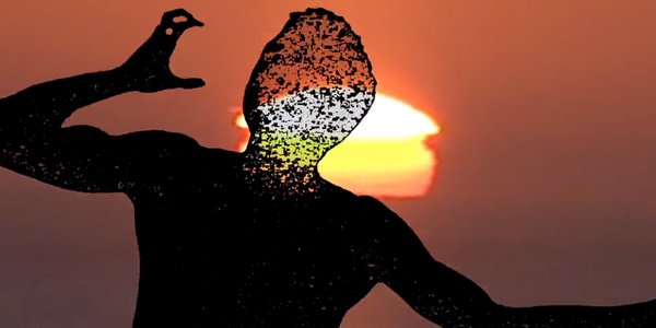 silhouette noire qui danse SKINOBERIANT