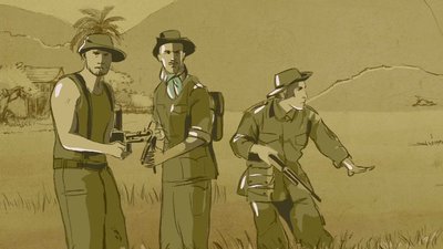 soldats sur le qui-vive, Son Indochine