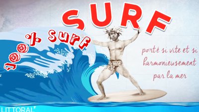illsutration surfeur et vague magasine littoral