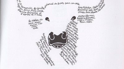 Caligramme taureau de Morvandiau