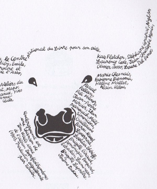 Caligramme taureau de Morvandiau