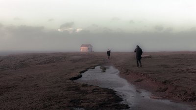 vers la maison groix hiver ©Jean-Guy Coulange