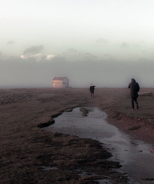 vers la maison groix hiver ©Jean-Guy Coulange