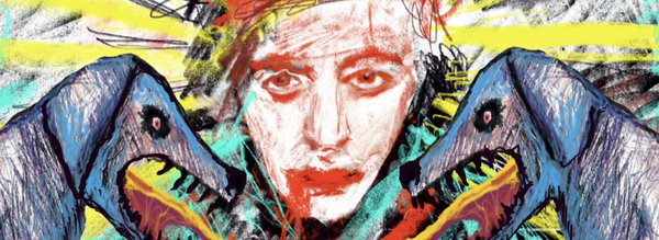 visage entre deux chiens - essence da silva