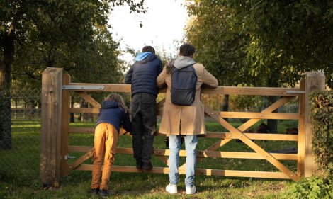 visiteurs au musée de la Bintinais