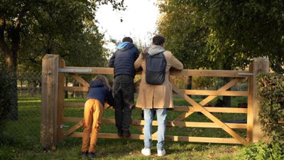 visiteurs au musée de la Bintinais