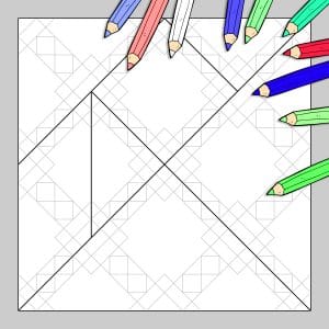 Tangram à colorier N°6