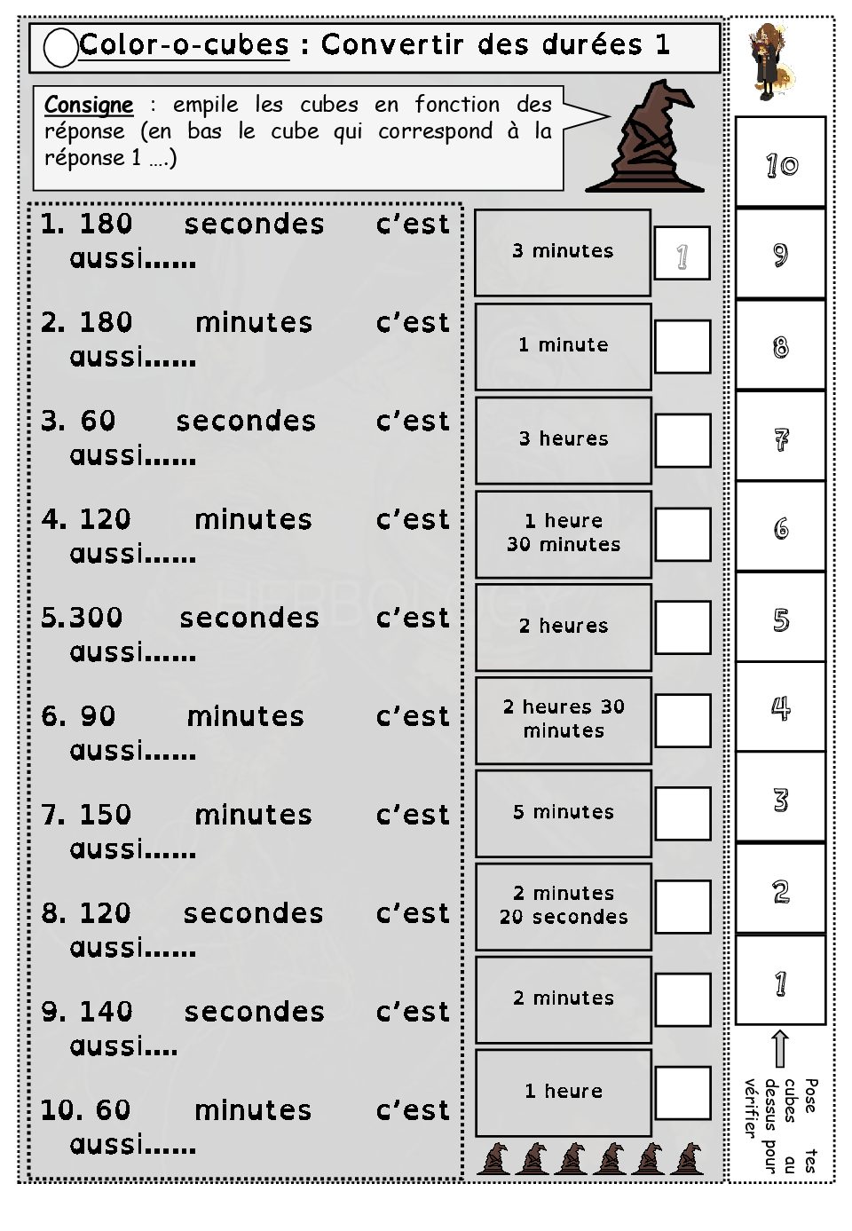 Exercices Sur Les Durées Ce2 En Ligne