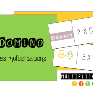 Domino des multiplications : tables de 2 à 5