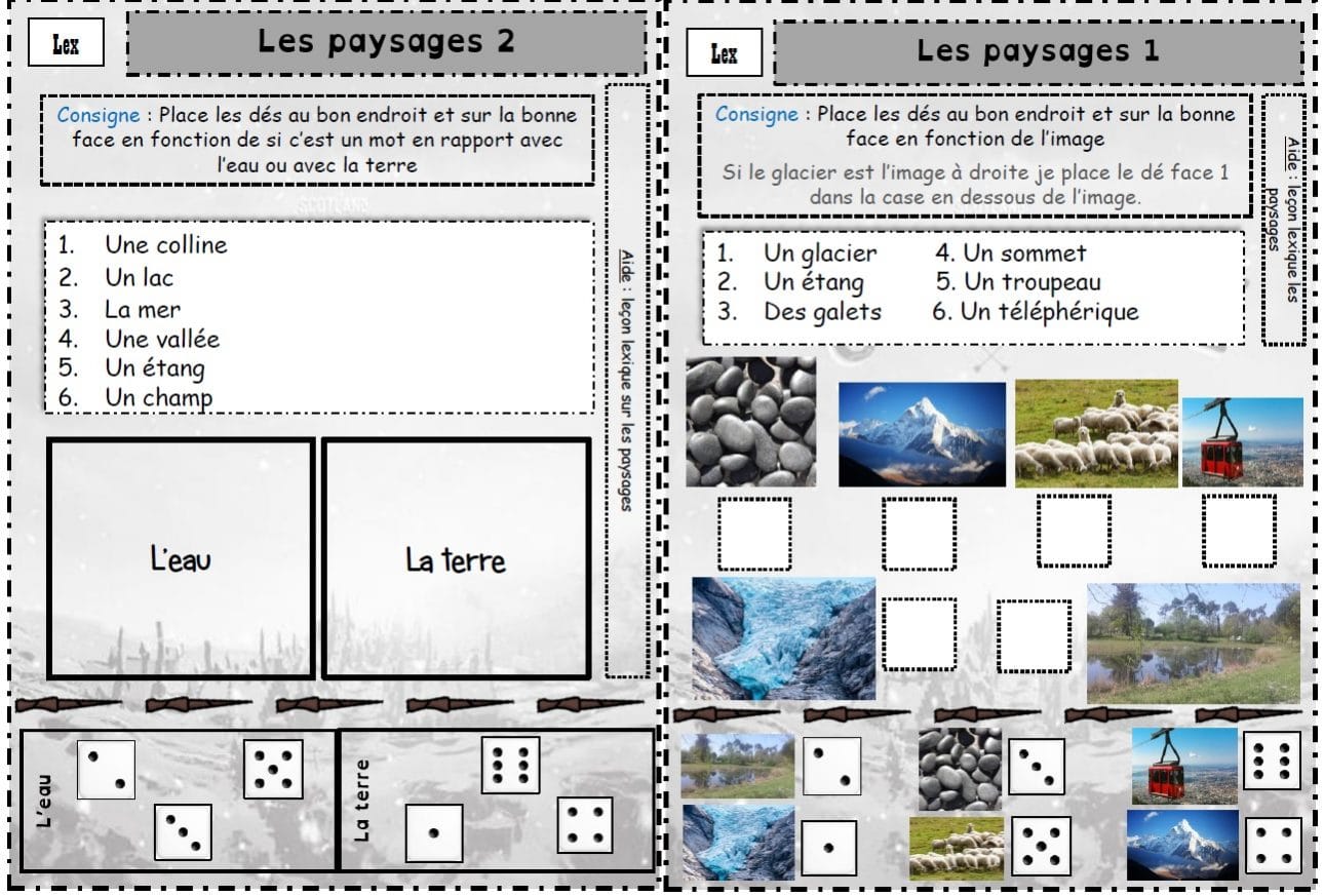 Les Différents Types De Paysages Ce2 Evaluation