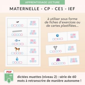 Mes indispensables : dictées muettes avec blocs de son (niveau 2)