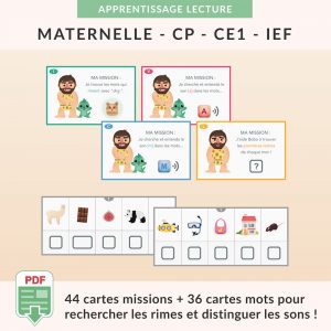 Mes indispensables : les cartes missions pour identifier les sons