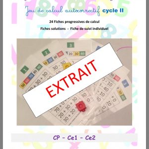 Ajouter et enlever des dizaines Cycle 2 jeu auto correctif – extrait