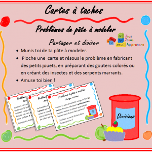 Problèmes de pâte à modeler, cartes à taches