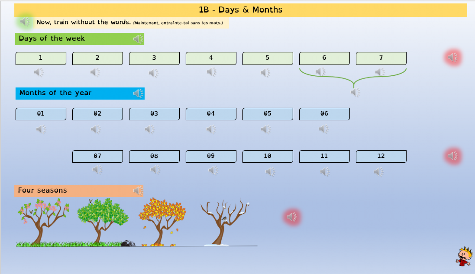 Comment Prononcer Une Date En Anglais La date (jours & mois) - Diaporamas audio Anglais - CE2/Cycle 3