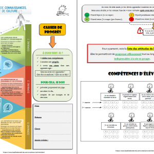 Cahier de progrès Ce2 – Livret d’évaluation sous forme de cahier de réussite