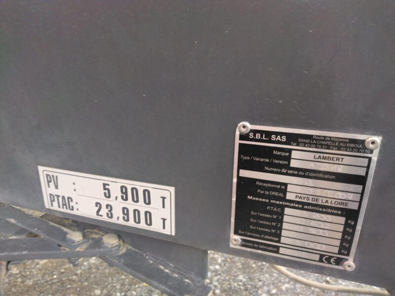 BENNE LAMBERT ATD18 18 TONNES